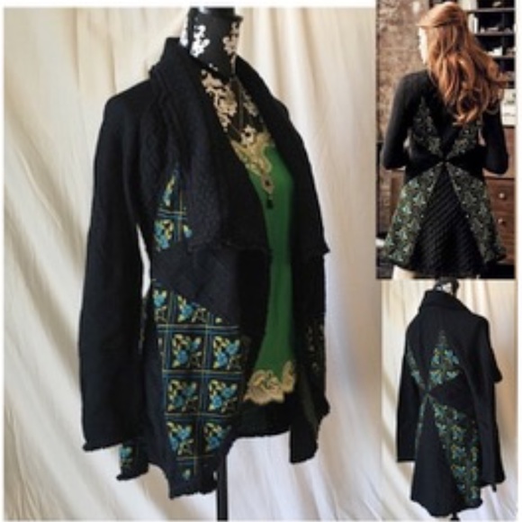 Anthropologie Sweaters - Anthropologie Sleeping on Snow Lafayette St. Cardigan Patchwork Sweater S NWOT